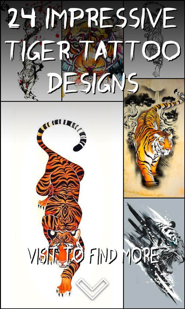 24 Impressive Tiger Tattoo Designs