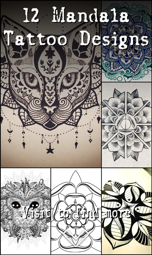 12 Mandala Tattoo Designs