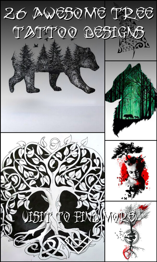 26 Awesome Tree Tattoo Designs