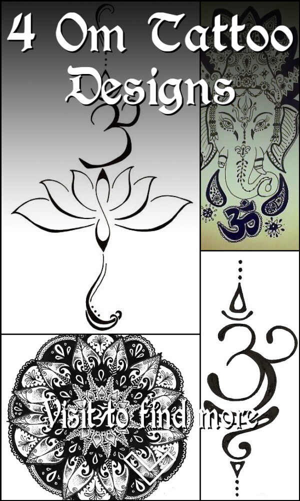 4 Om Tattoo Designs