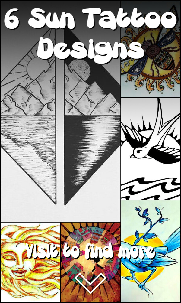 6 Sun Tattoo Designs