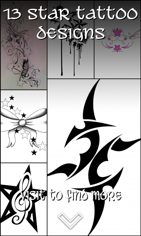 13 Star Tattoo Designs