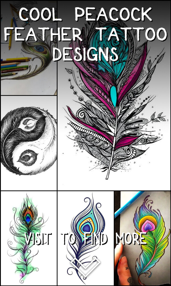 12 Cool Peacock Feather Tattoo Designs
