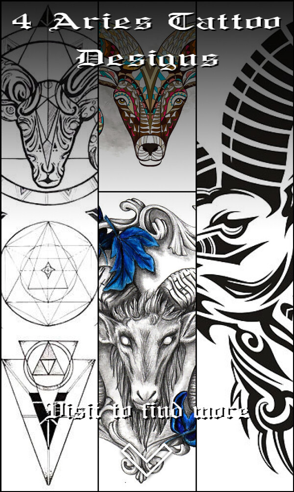 4 Aries Tattoo Designs