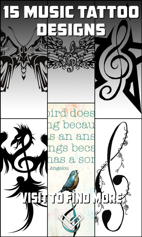 15 Music Tattoo Designs