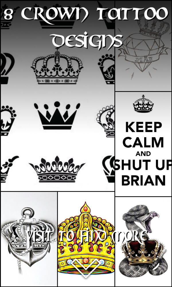 8 Crown Tattoo Designs