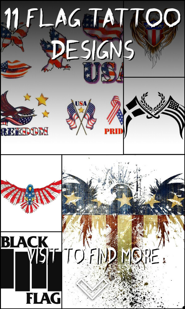 11 Flag Tattoo Designs