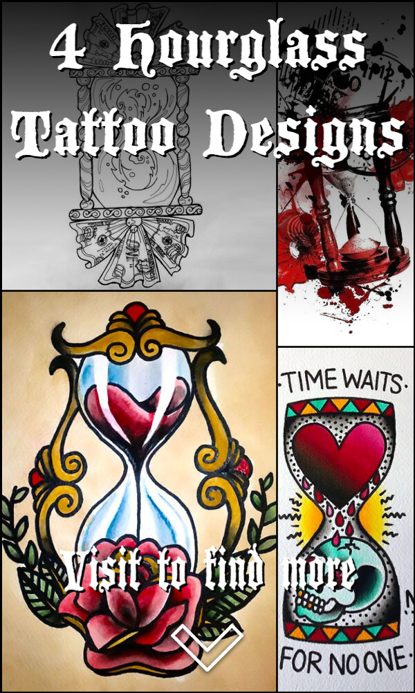 4 Hourglass Tattoo Designs