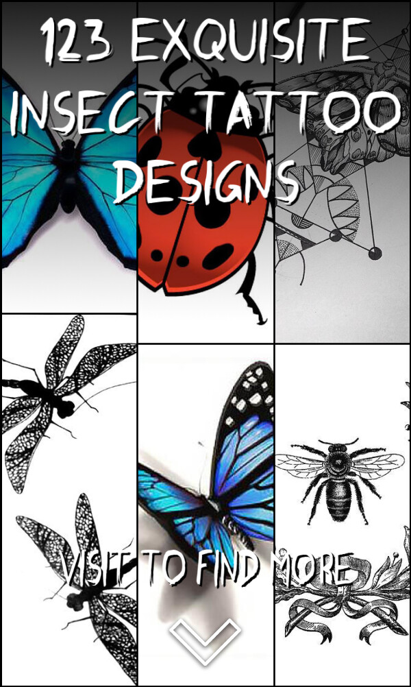 123 Exquisite Insect Tattoo Designs