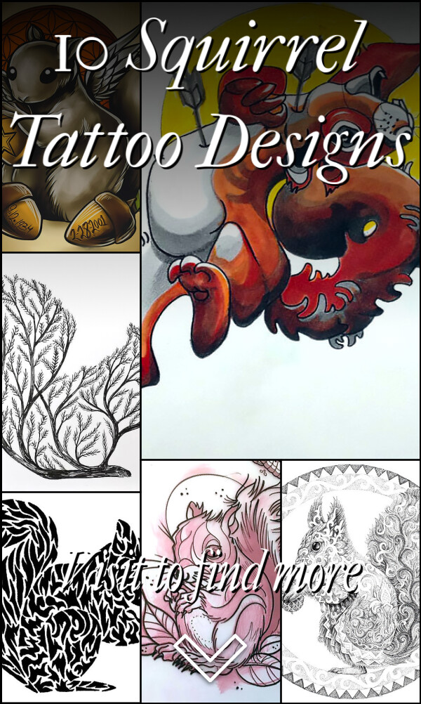10 Squirrel Tattoo Designs
