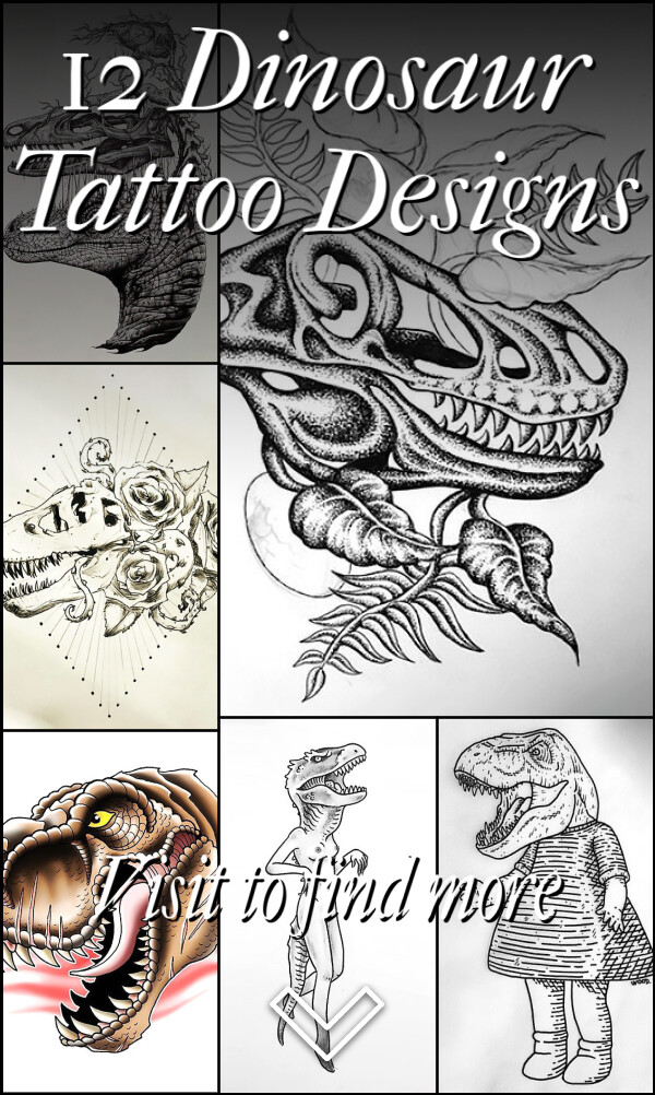 12 Dinosaur Tattoo Designs