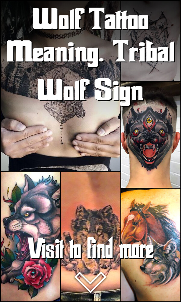 Wolf Tattoo Meaning. Tribal Wolf Sign