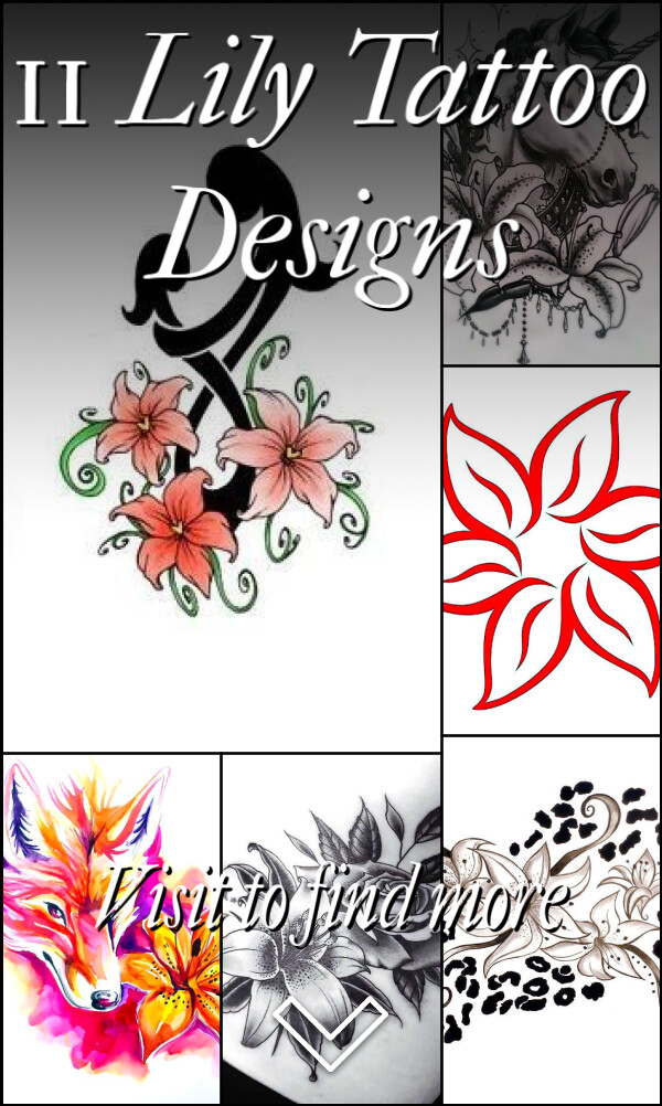 11 Lily Tattoo Designs