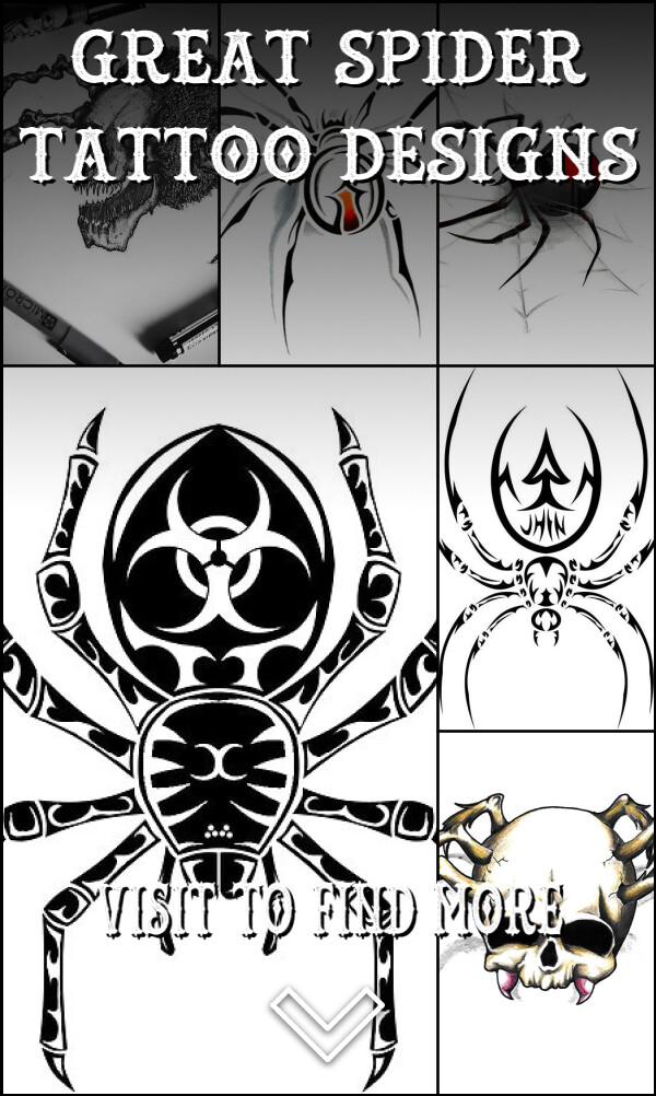 34 Great Spider Tattoo Designs