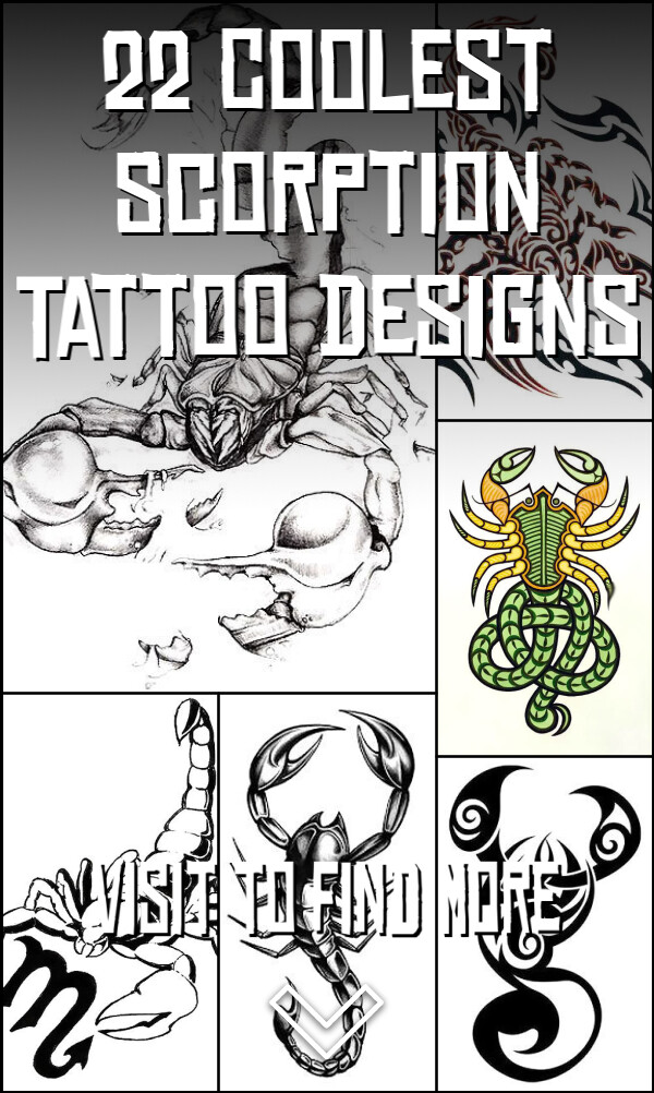 22 Coolest Scorption Tattoo Designs