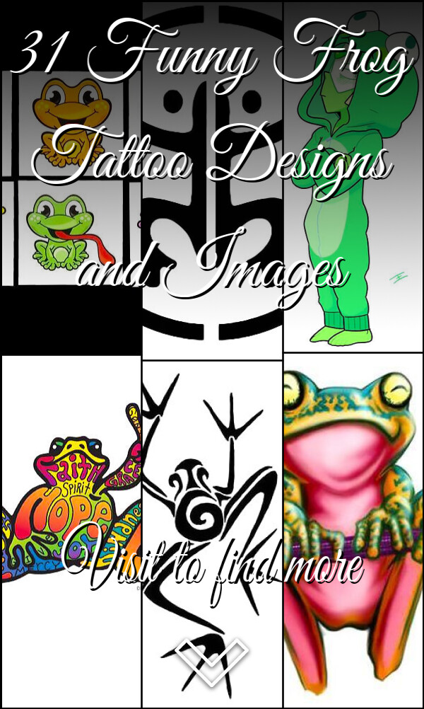 31 Funny Frog Tattoo Designs and Images