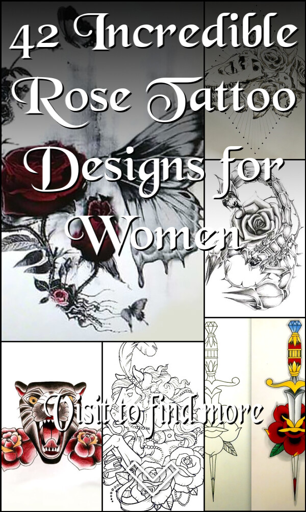 42 Incredible Rose Tattoo Designs for Women
