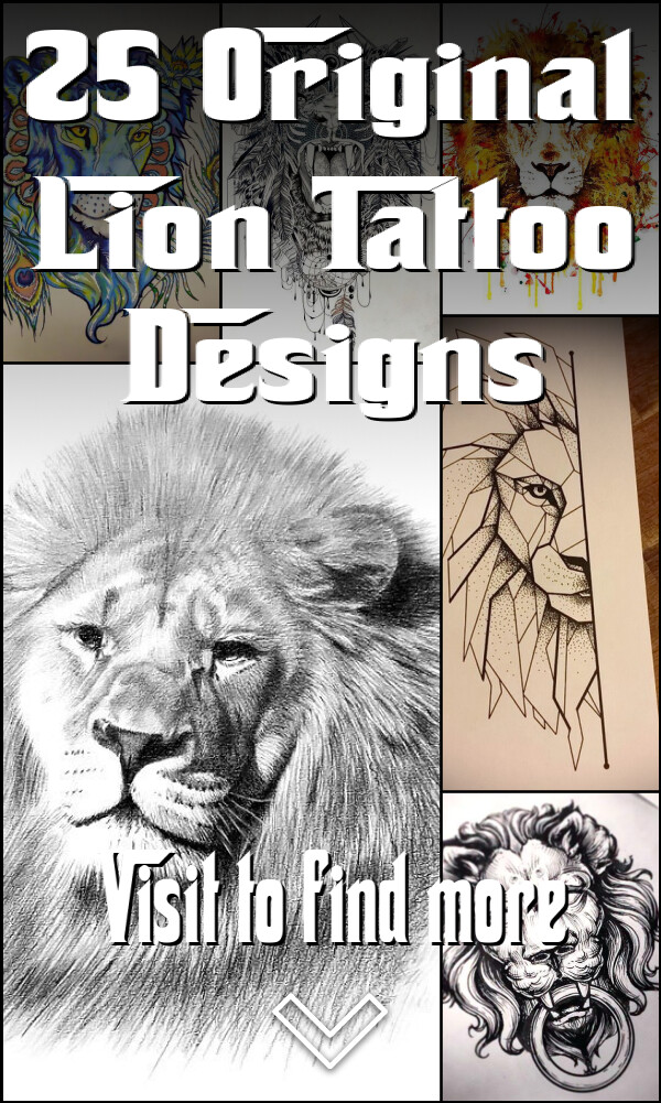 25 Original Lion Tattoo Designs
