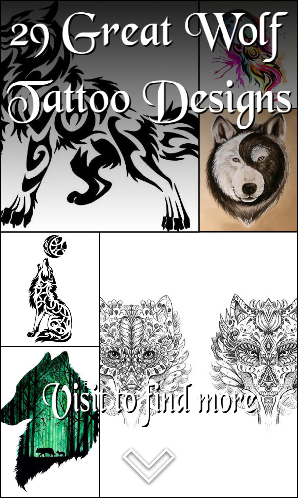 29 Great Wolf Tattoo Designs
