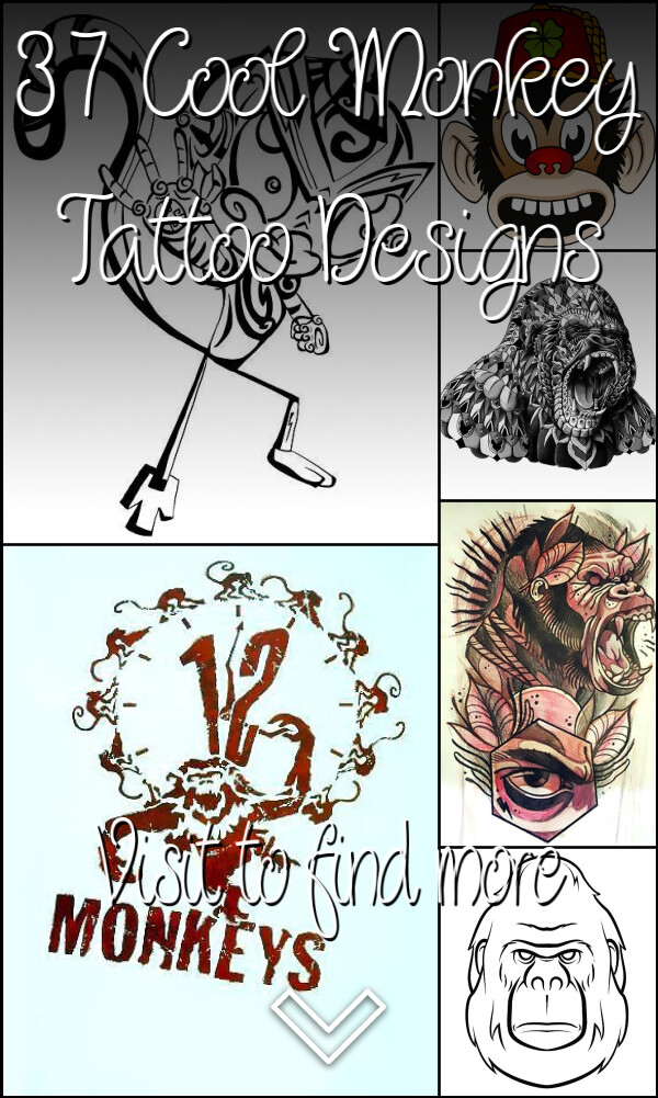 37 Cool Monkey Tattoo Designs