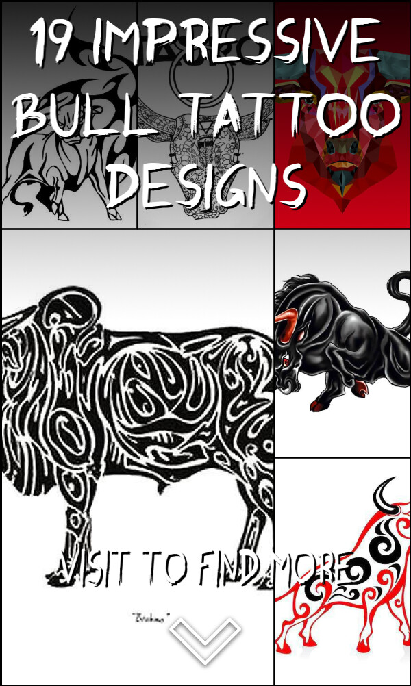 19 Impressive Bull Tattoo Designs