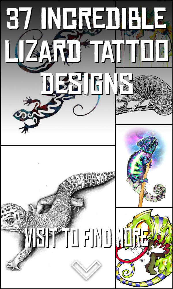 37 Incredible Lizard Tattoo Designs