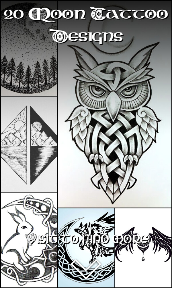 20 Moon Tattoo Designs