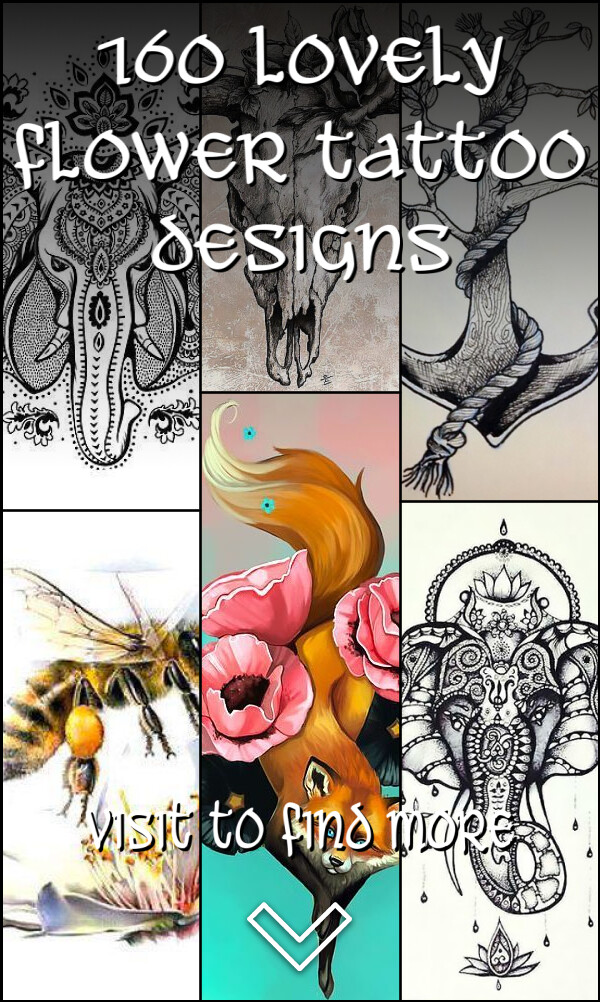 160 Lovely Flower Tattoo Designs