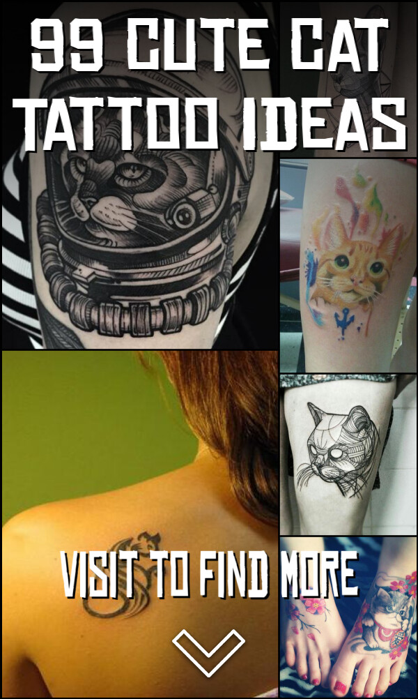 99 Cute Cat Tattoo Ideas