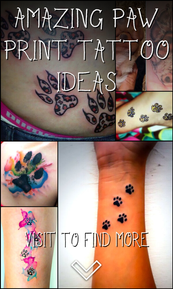 37 Amazing Paw Print Tattoo Ideas