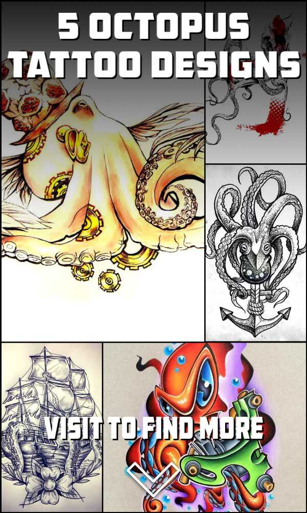 5 Octopus Tattoo Designs
