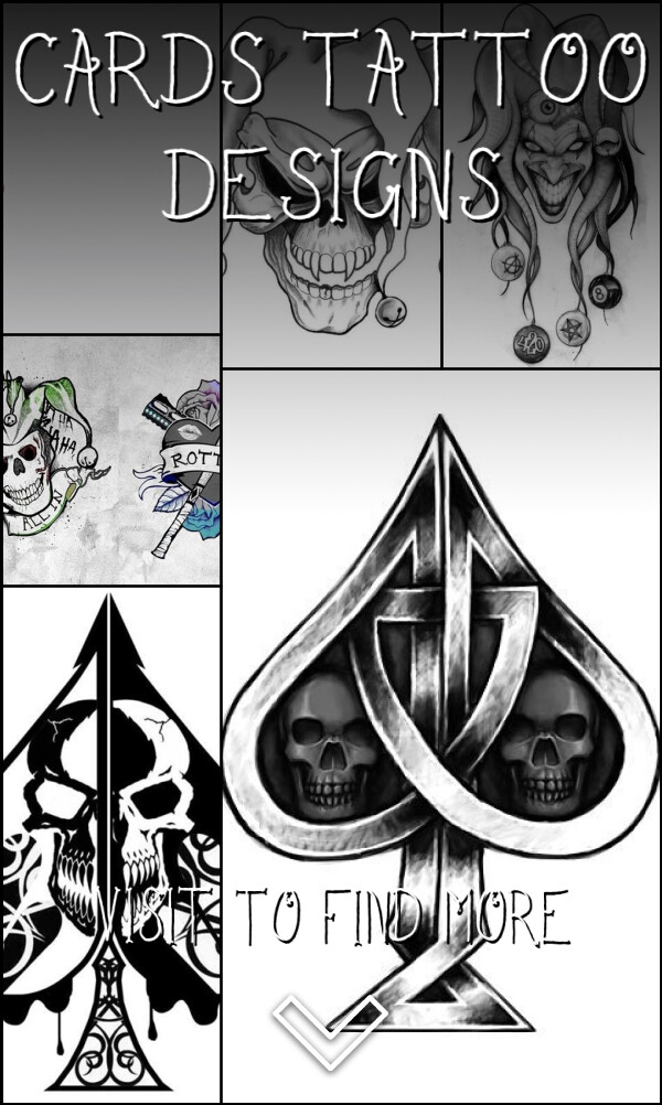 9 Cards Tattoo Designs