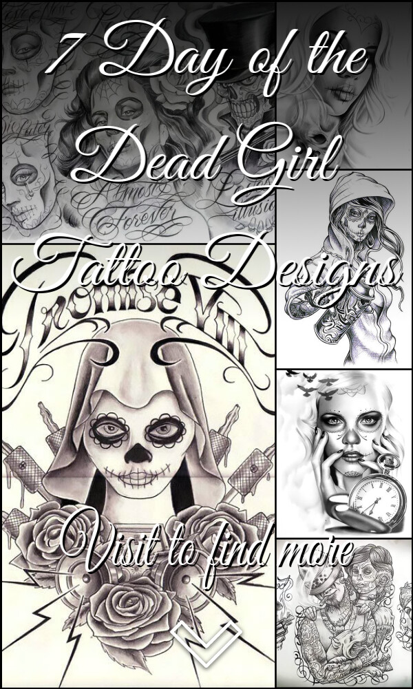 7 Day of the Dead Girl Tattoo Designs
