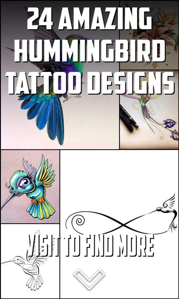 24 Amazing Hummingbird Tattoo Designs
