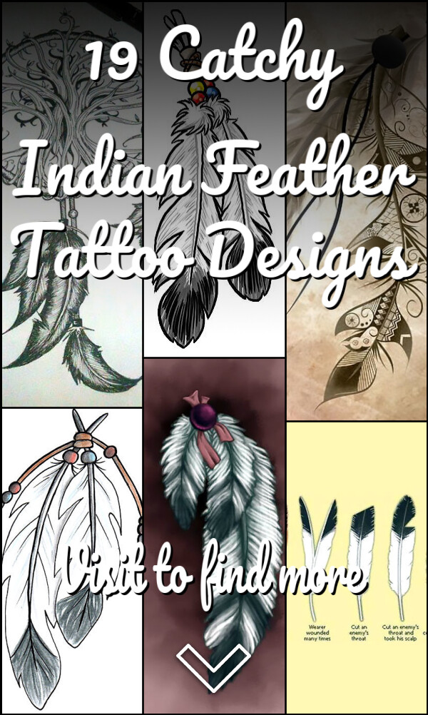 19 Catchy Indian Feather Tattoo Designs