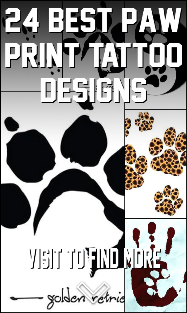 24 Best Paw Print Tattoo Designs