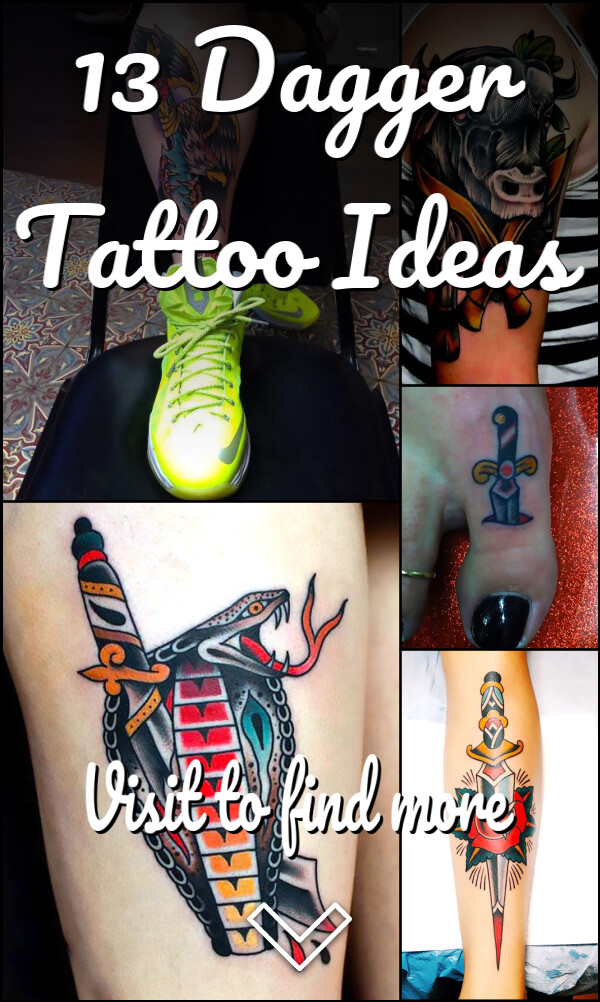13 Dagger Tattoo Ideas