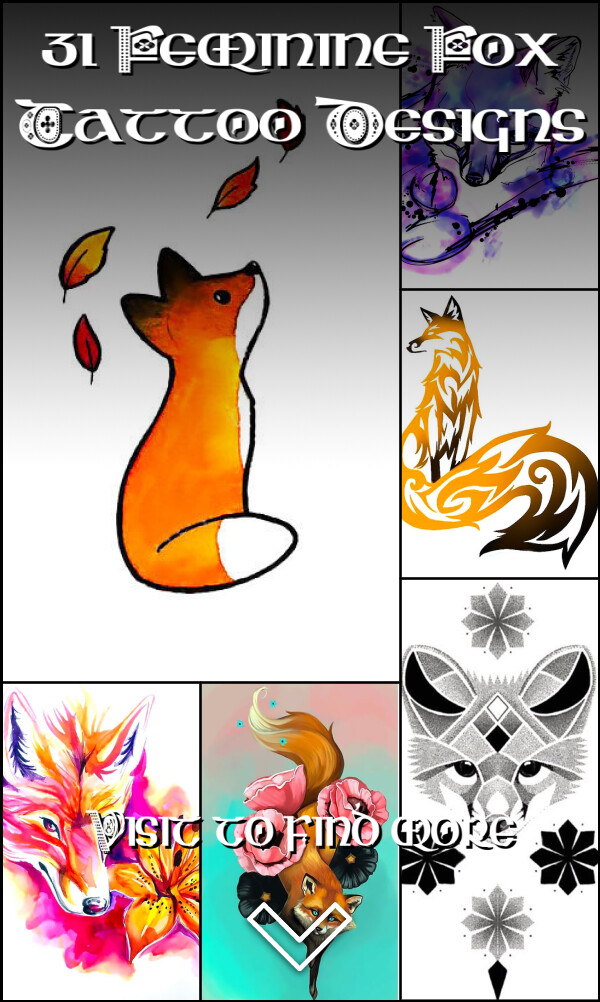31 Feminine Fox Tattoo Designs