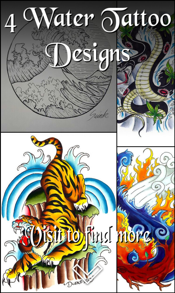 4 Water Tattoo Designs