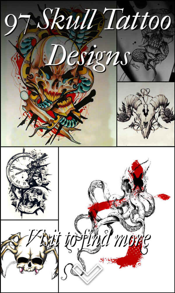 97 Skull Tattoo Designs