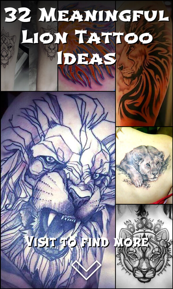 32 Meaningful Lion Tattoo Ideas