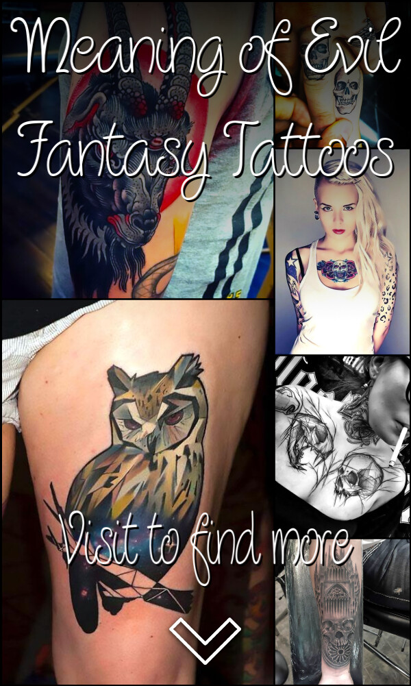 Meaning of Evil Fantasy Tattoos