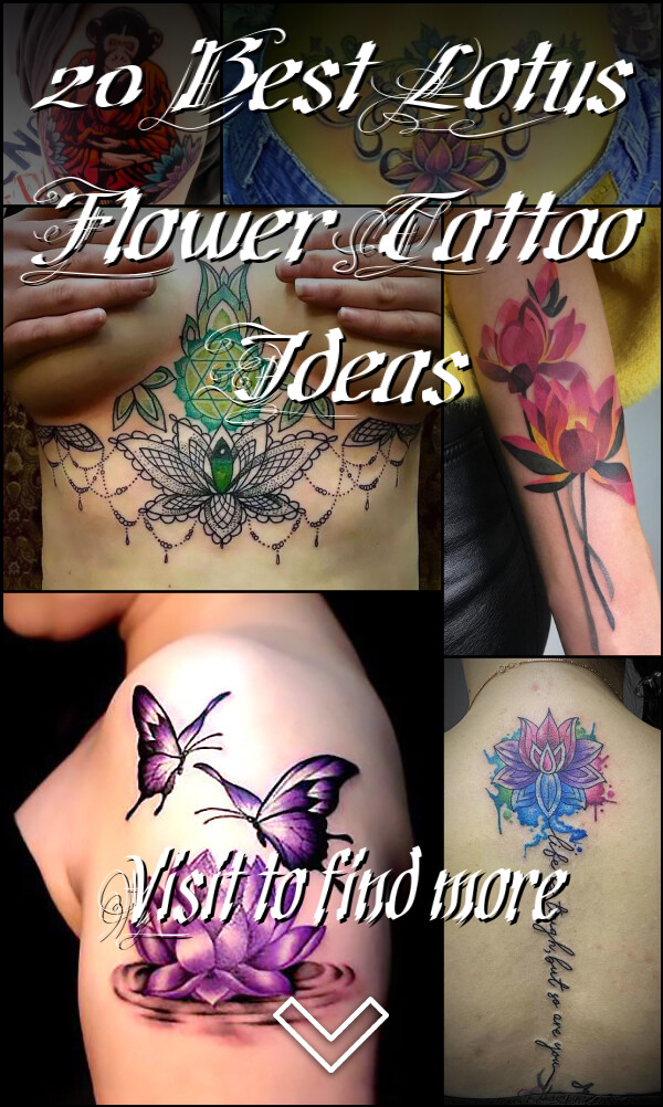20 Best Lotus Flower Tattoo Ideas