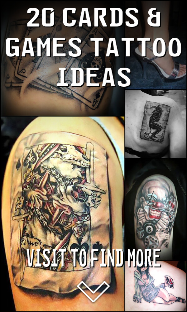 20 Cards & Games Tattoo Ideas