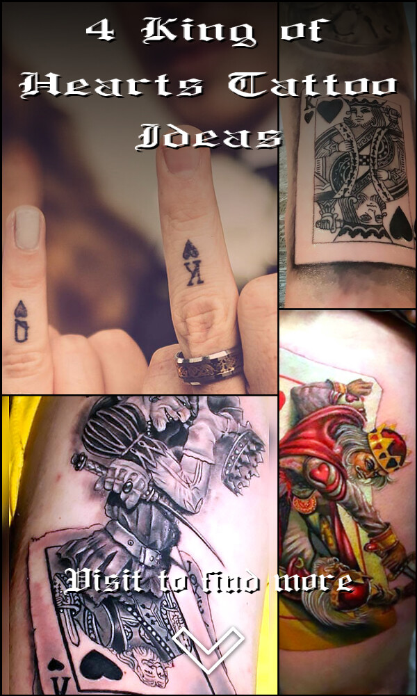 4 King of Hearts Tattoo Ideas