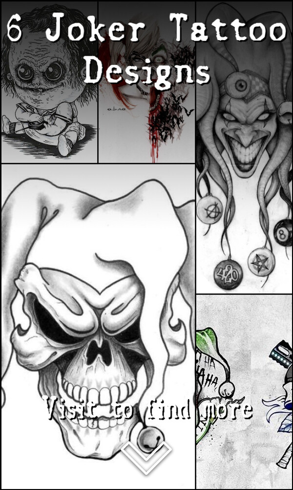 6 Joker Tattoo Designs