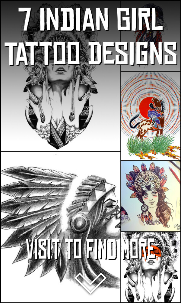 7 Indian Girl Tattoo Designs