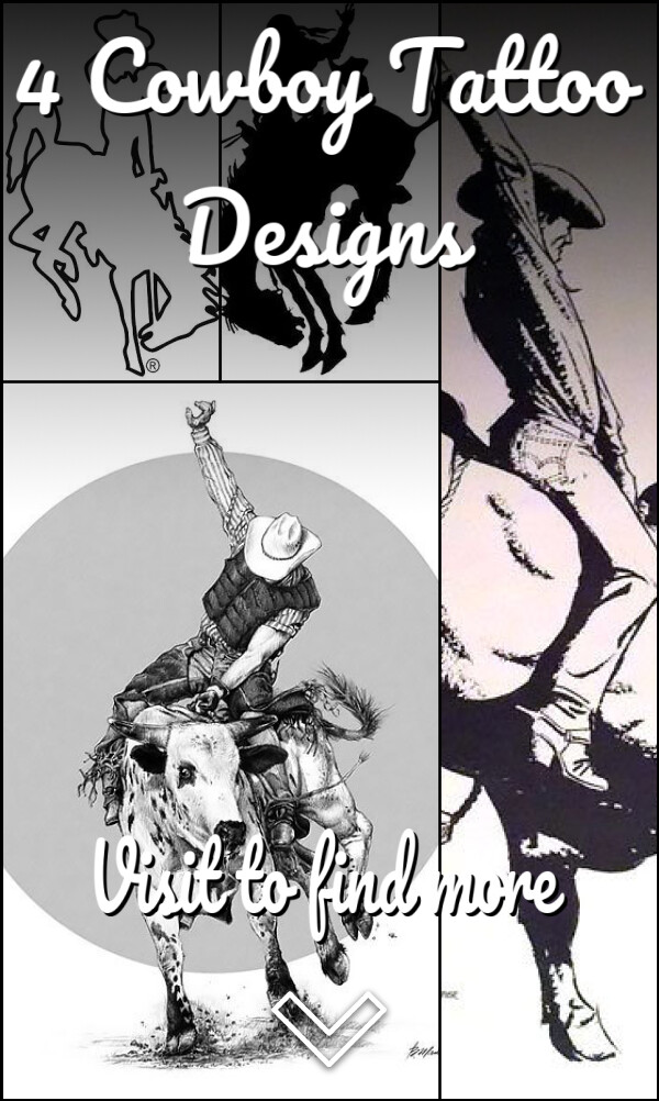4 Cowboy Tattoo Designs