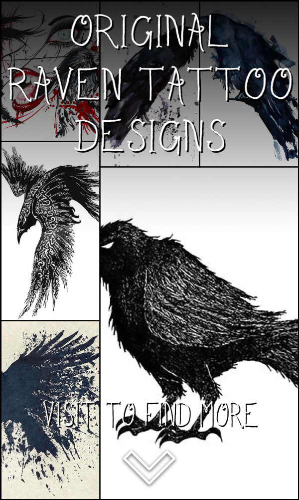 32 Original Raven Tattoo Designs