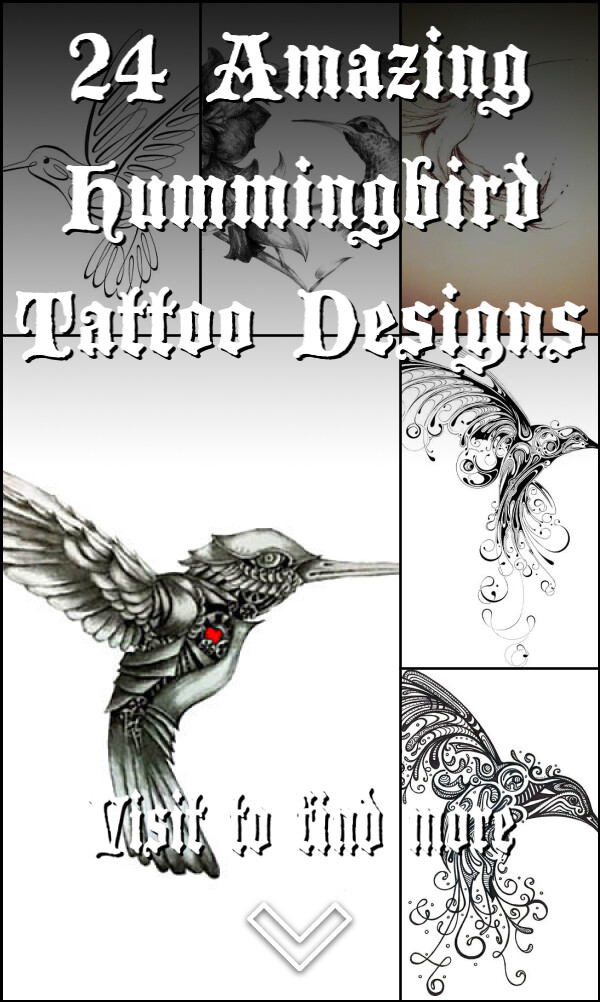 24 Amazing Hummingbird Tattoo Designs